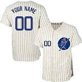 Cubs Cream Customized New Design Jersey,baseball caps,new era cap wholesale,wholesale hats